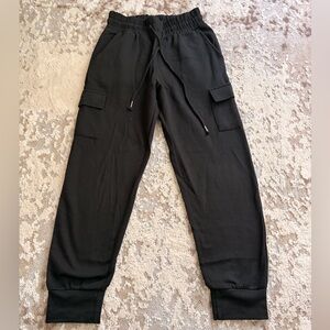 Men's Black Cargo Pants with Pockets